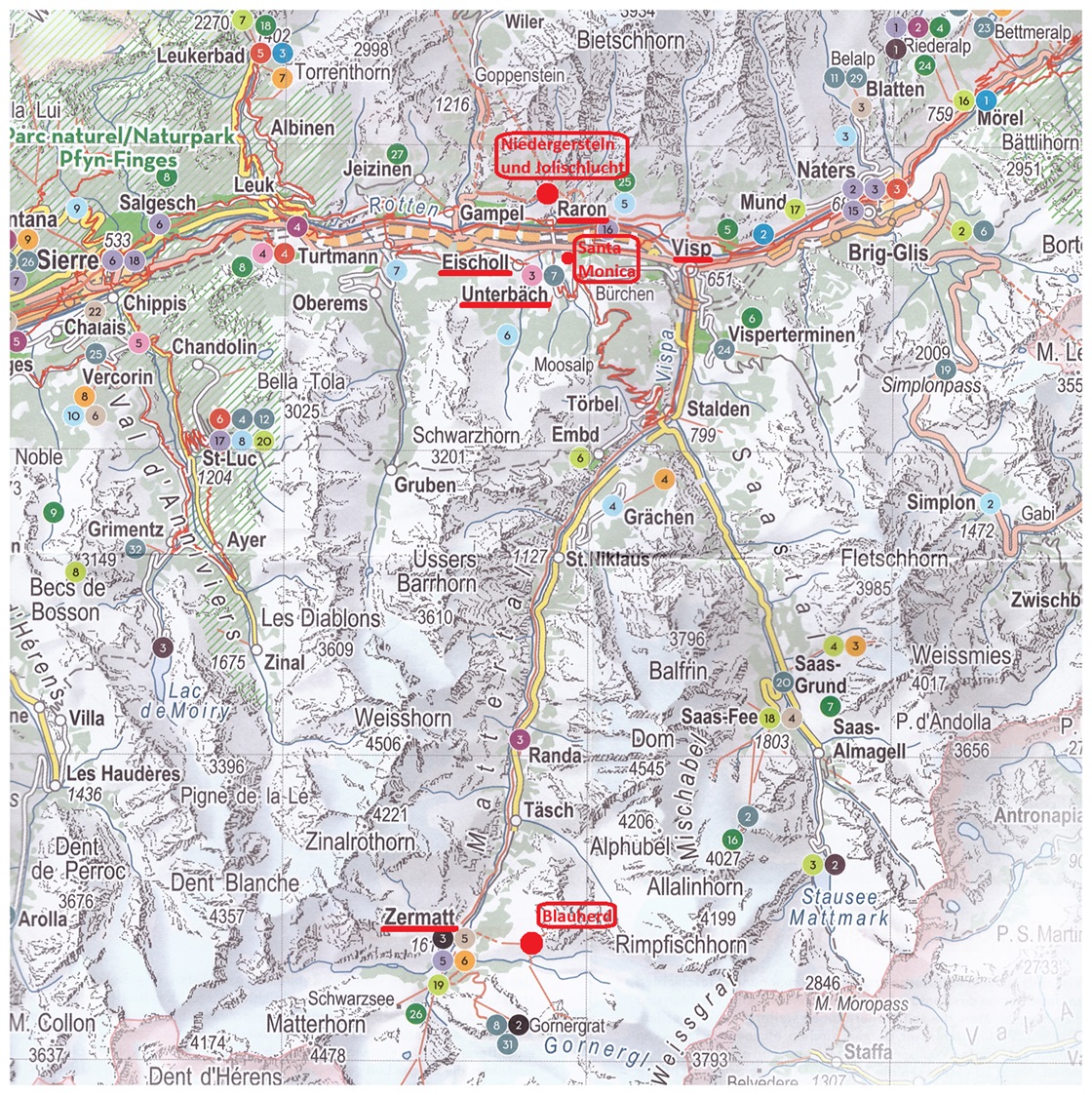 Kann Übersichtskarte für das Wallis nicht öffnen!